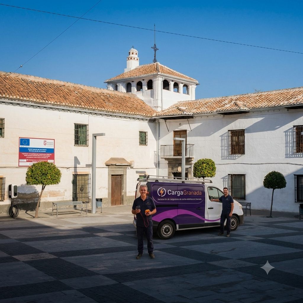 Vista de Las Gabias, zona de cobertura de CargaGranada
